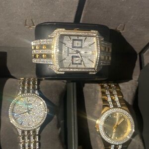 Luxury Gold and Silver Men's Watch